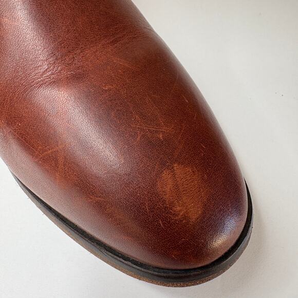 Brown Leather Suede Tall Riding Boots - Women's Size 8 - Picture 9 of 13